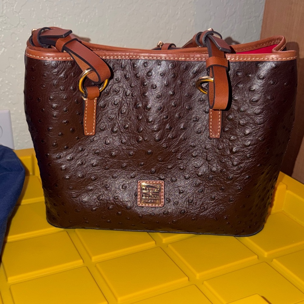 Dooney & Bourke Briana Ostrich Shoulder Bag